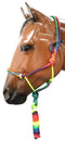 Showman Rainbow Colored Cowboy Knot Halter