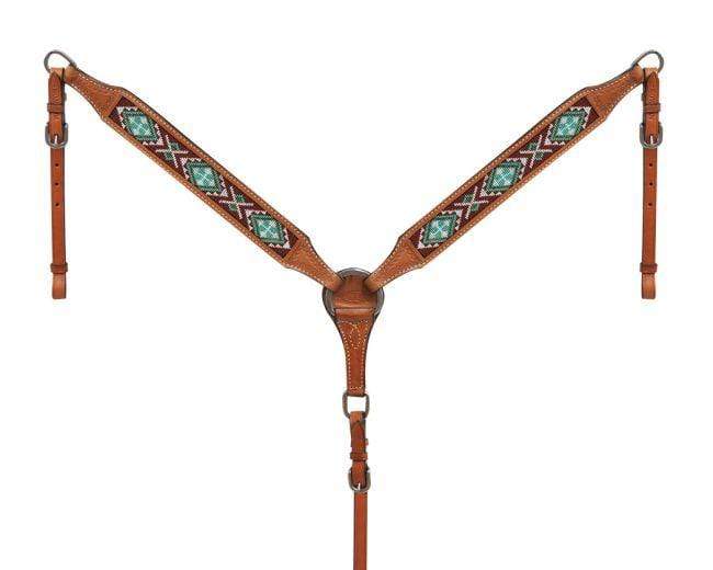 Showman Showman 1.75" Wide Light Argentina Cow Leather Breast Collar