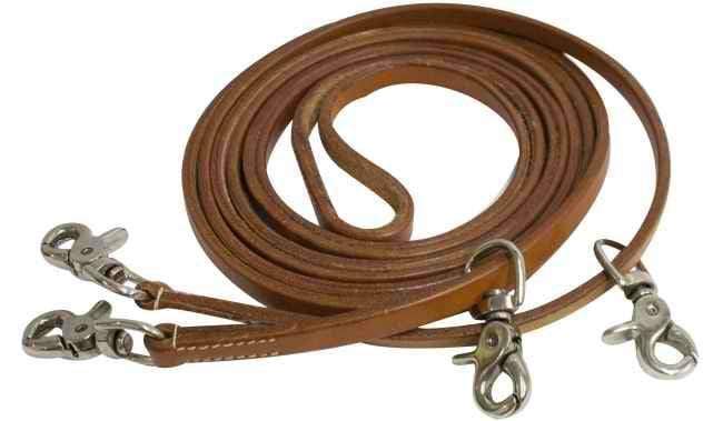 Showman Showman 11' Argentina Cow Leather Draw Reins