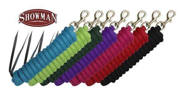 Showman Showman 14' Leather End Nylon Training Lead Rope