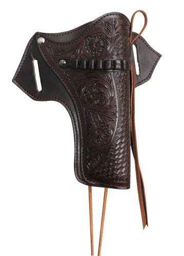 Showman Showman 22 Caliber Dark Oil Gun Holster with Basket and Floral Tooling