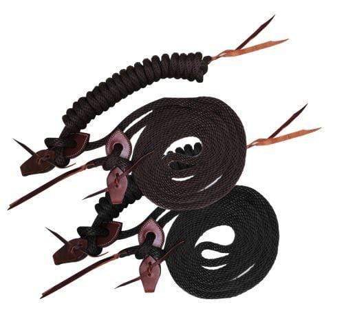 Showman Showman 22' Nylon Mecate Reins With Slobber Straps
