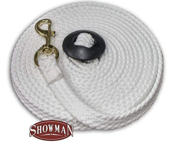 Showman Showman 25' Flat Braided Cotton Lunge Line