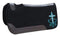 Showman Showman 31" x 31" x 1" Black Felt Saddle Pad With Crystal Rhinestone Cross Design