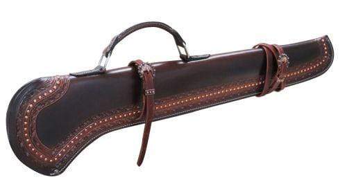 Showman Showman 34" Barbed Wire Tooled Gun Scabbard With Copper Buckles