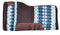 Showman Showman 34" x 36" Brown and Teal Memory Felt Bottom Saddle Pad