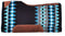 Showman Showman 34" x 36" x 3/4" Black and Turquoise Memory Felt Bottom Saddle Pad