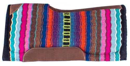 Showman Showman 34" x 36" x 3/4" Multi Colored Memory Felt Bottom Saddle Pad