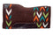Showman Showman 34" x 36" x 3/4" Teal, Orange, White and Brown Colored Memory Felt Bottom Saddle Pad