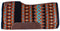 Showman Showman 34" x 36" x 3/4" Turquoise, Orange and Black Memory Felt Bottom Saddle Pad