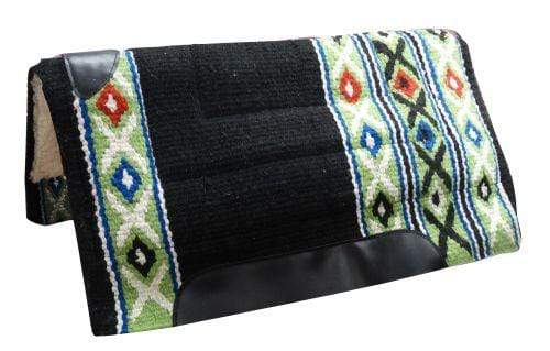 Showman Showman 36" x 34" 100% Woven Wool Top Pad With Fleece Bottom