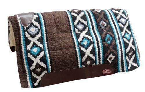 Showman Showman 36" x 34" 100% Woven Wool Top Pad With Fleece Bottom