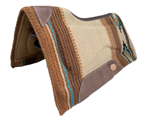 Showman Showman 36" x 34" Wool Top Pad with Contoured Spine