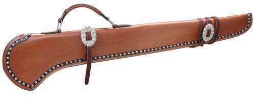 Showman Showman 40" Smooth Leather Gun Scabbard With Silver Studs