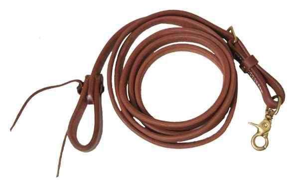 Showman Showman 5/8" Oiled Harness Leather Roping Rein