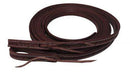 Showman Showman 5/8" x 8ft Argentina Cow Leather Barbed Wire Tooled Split Reins