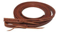Showman Showman 5/8" x 8ft Argentina Cow Leather Barbed Wire Tooled Split Reins