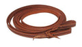Showman Showman 5/8" x 8ft Argentina Cow Leather Barbed Wire Tooled Split Reins
