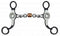 Showman Showman 5" Chain Mouth, Swivel Concho Bit