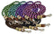 Showman Showman 8' Rolled Braided Barrel Reins