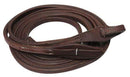 Showman Showman 8ft x 5/8" Oiled Harness Leather Split Reins With Quick Change Bit Loops