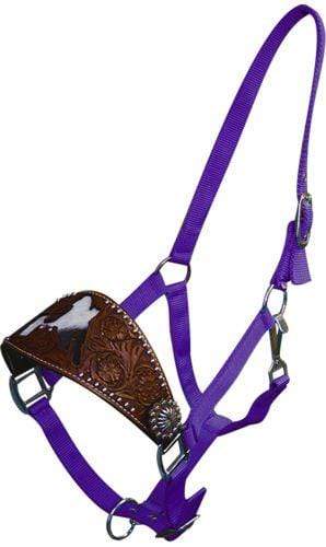 Showman Showman Adjustable Nose Nylon Bronc Halter With Barrel Racer