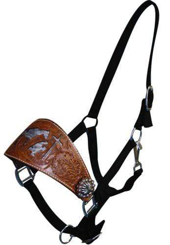Showman Showman Adjustable Nose Nylon Bronc Halter With Praying Cowboy