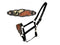 Showman Showman Adjustable Nylon Bronc Halter with Hair On Cowhide and Leather Tooling Noseband