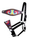 Showman Showman Adjustable Nylon Bronc Halter with Tie Dye Noseband