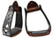 Showman Showman Angled Black Aluminum Stirrups With Silver Engraving And Cut Out Poker Suit Designs