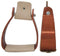Showman Showman Angled Off Set Copper Colored Aluminum Stirrups