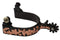 Showman Showman Antique Brown Spur With Rose Gold Engraved Overlay