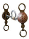 Showman Showman Antiqued Floral Cross Concho Bit