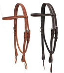 Showman Showman Argentina Cow Leather Basket Weave Tooled Headstall
