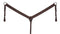 Showman Showman Argentina Cow Leather Breast Collar With Barbed Wire Tooled Design