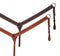 Showman Showman Argentina Cow Leather Breast Collar With Barbed Wire Tooled Design