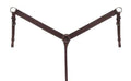Showman Showman Argentina Cow Leather Breast Collar With Basket Tooled Design
