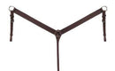 Showman Showman Argentina Cow Leather Breast Collar With Basket Tooled Design