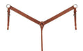 Showman Showman Argentina Cow Leather Breast Collar With Basket Tooled Design