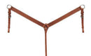 Showman Showman Argentina Cow Leather Breast Collar With Basket Tooled Design