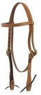 Showman Showman Argentina Cow Leather Brow Band Headstall