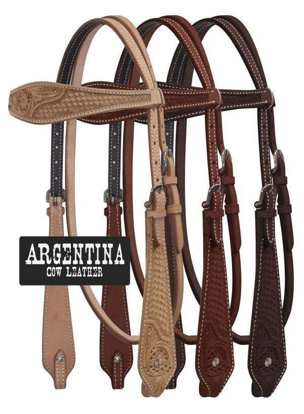 Showman Showman Argentina Cow Leather Headstall