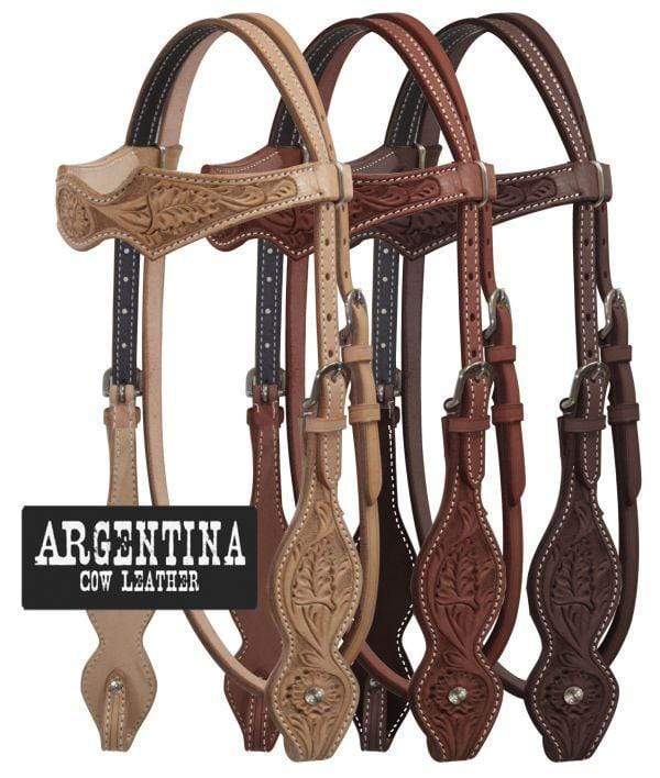 Showman Showman Argentina Cow Leather Headstall