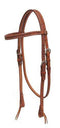 Showman Showman Argentina Cow Leather Headstall With Barbed Wire Tooling