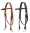 Showman Showman Argentina Cow Leather Headstall With Barbed Wire Tooling