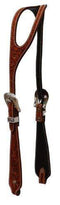 Showman Showman Argentina Cow Leather Headstall With Ear Slit