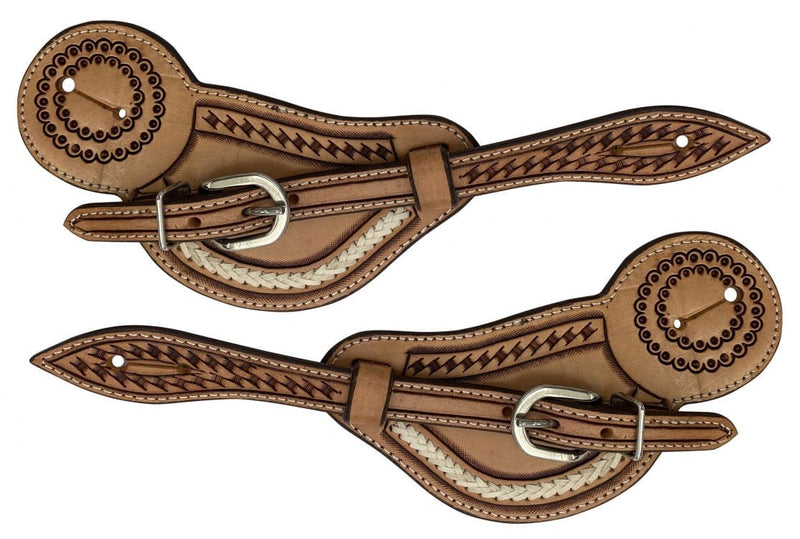 Showman Showman Argentina Cow Leather Men's Spur Straps
