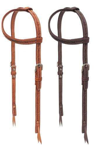 Showman Showman Argentina Cow Leather One Ear Headstall With Stainless Steel Hardware