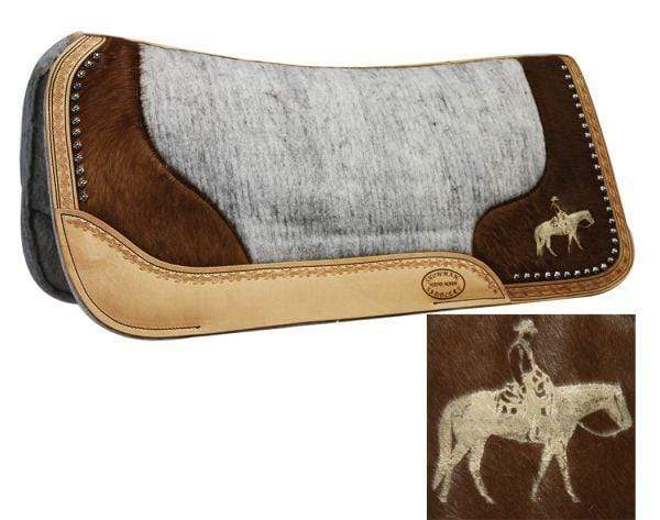 Showman Showman Argentina Leather Accented Saddle Pad