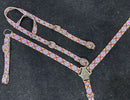 Showman Showman Aztec Print Nylon One Ear Headstall Set